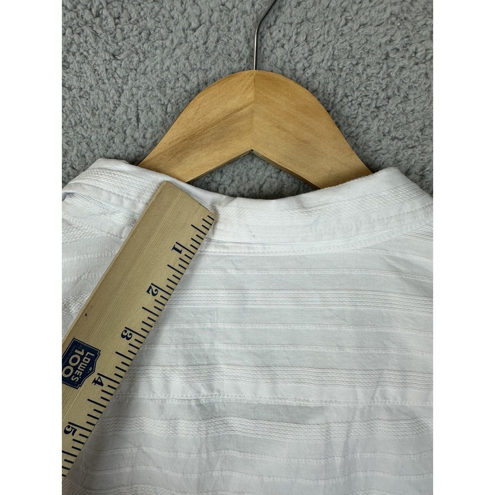 Old Navy Shirt Mens 4XL Tall White Everyday Regular Fit Short Sleeve Cotton New - Picture 8 of 11